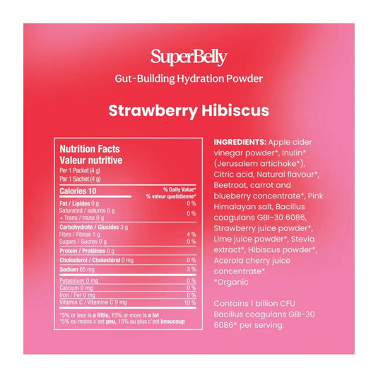 Blume SuperBelly Hydration Powder Strawberry Hibiscus