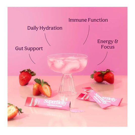 Blume SuperBelly Hydration Powder Strawberry Hibiscus