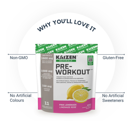 Kaizen Naturals Pre-Workout Pink Lemonade