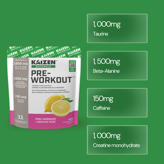 Kaizen Naturals Pre-Workout Pink Lemonade