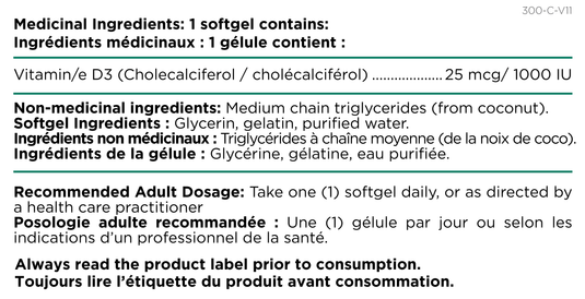 Platinum Naturals Vitamin D3 1000IU