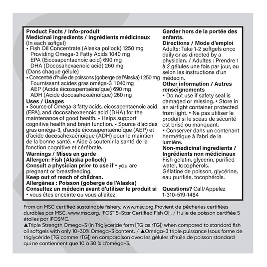 Sports Research Omega 3 Fish Oil