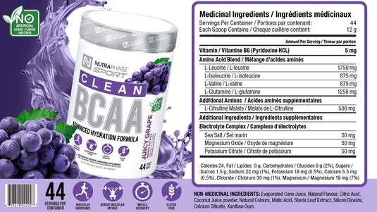 NutraPhase Clean BCAA's