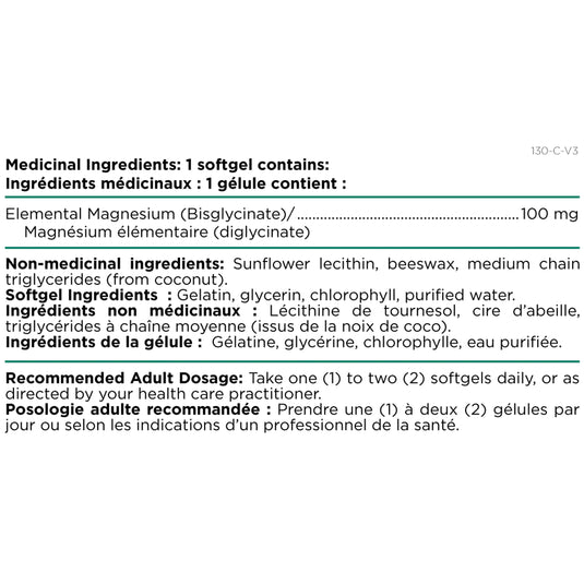 Platinum Naturals EasyMag Magnesium Bisglycinate 60 Softgels